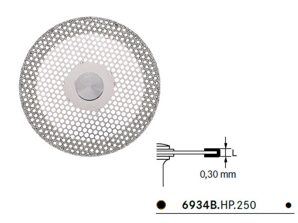 Load image into Gallery viewer, 6934B super-coarse perforated diamond disc in the size 250
