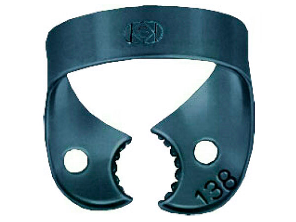 Chargez l&#39;image dans la visionneuse de la galerie, Black oxide rubber dam clamp #138
