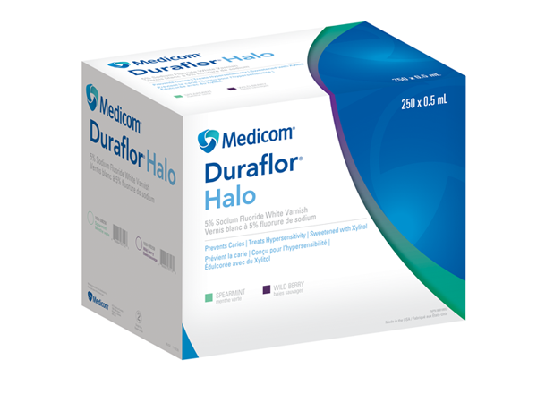 Chargez l&#39;image dans la visionneuse de la galerie, Duraflor Halo 5% Sodium Fluoride Varnish box of 250 units
