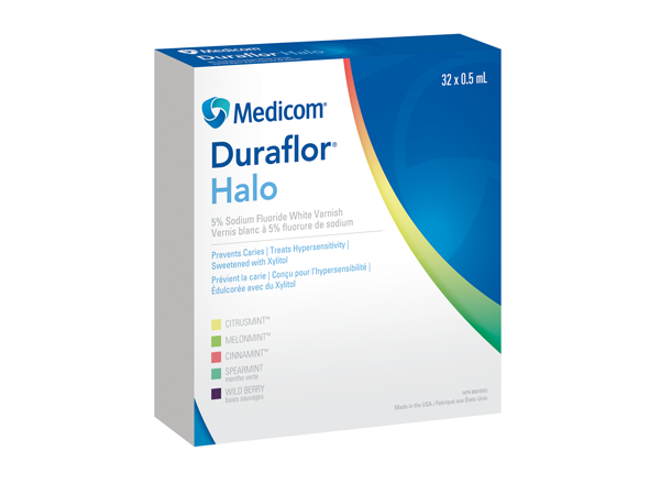 Load image into Gallery viewer, Duraflor Halo 5% Sodium Fluoride Varnish box of 32 units
