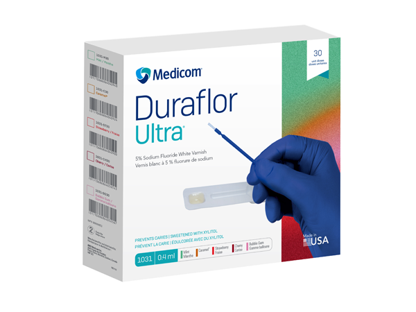 Chargez l&#39;image dans la visionneuse de la galerie, Medicom Duraflor Ultra White 5% Sodium Fluoride Varnish 32-packs
