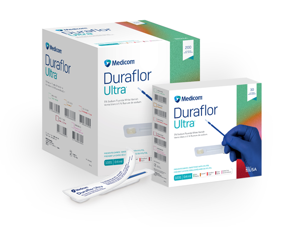 Load image into Gallery viewer, Medicom Duraflor Ultra™ White 5% Sodium Fluoride Varnish 200 and 32-packs
