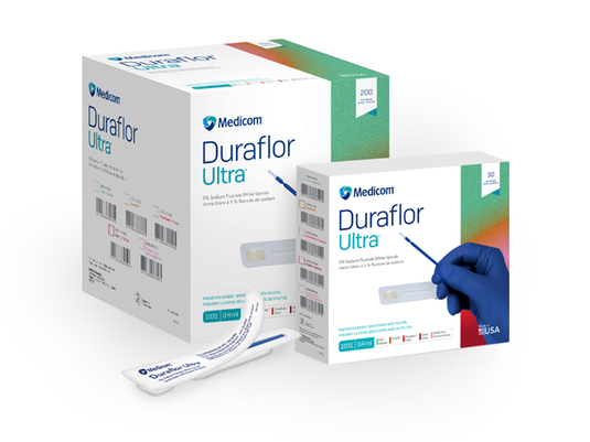 Medicom Duraflor Ultra™ White 5% Sodium Fluoride Varnish 200 and 32-packs