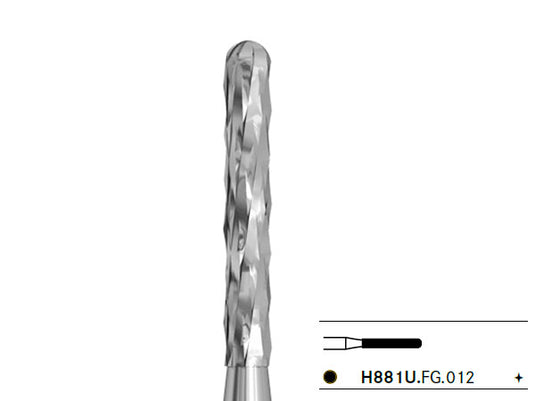 H881U crown prep carbide in size 012
