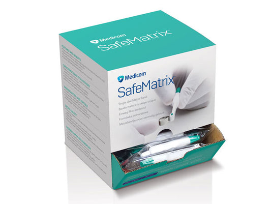 Medicom SafeMatrix matrix bands 4.5 mm green narrow box of 50