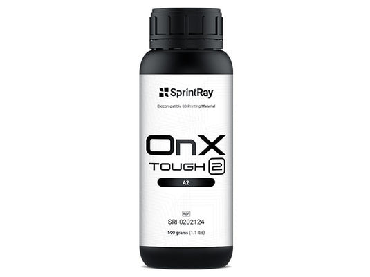 OnX Tough 2 printing resin in shade A2