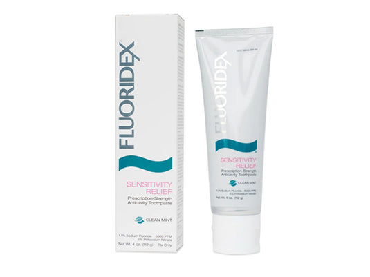 fluoridex sensitivity relief tooth paste box tube