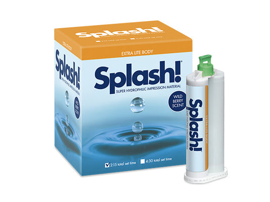 splash extra lite half time impression material cartridge