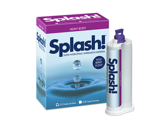 splash heavy half time box impression material cartridge