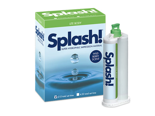 splash lite half time box impression material cartridge