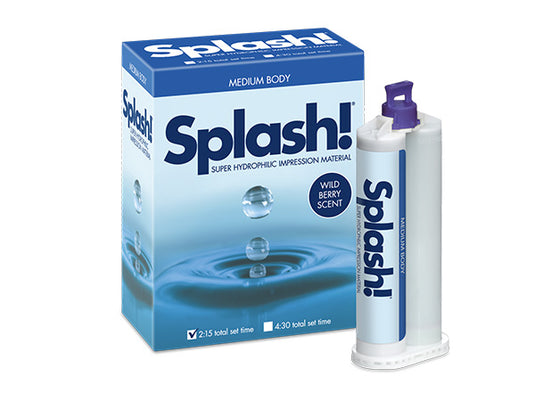 splash medium half time box impression material cartridge